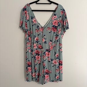 Francesca's floral romper
